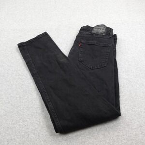Levis 511 Black Denim Jeans Men's W32 L32 (30x31) Red Tab 5‎ Pockets Dark Wash